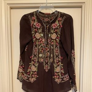 Johnny Was Brown Tunic - XS